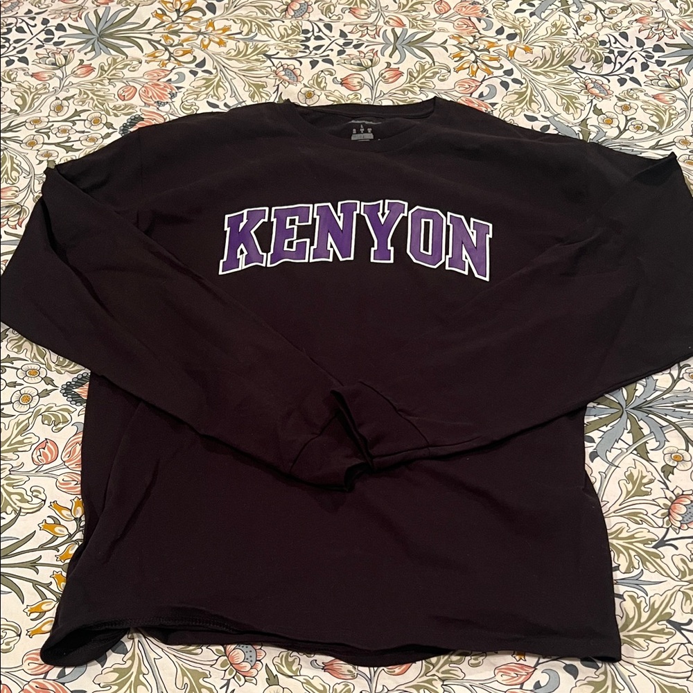 Kenyon College Champion Black Long Sleeve Shirt Men’s Large